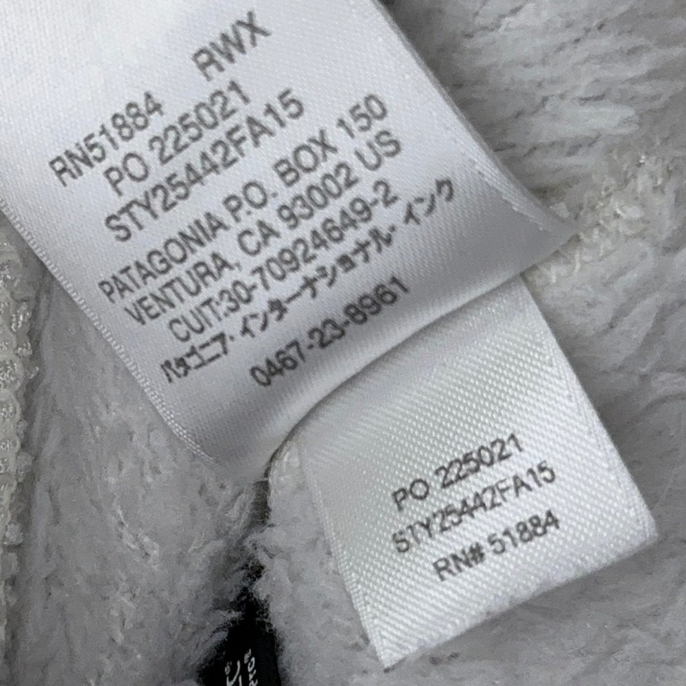 Patagonia Re-Tool Snap-T Pullover Women's M Raw Linen White X-Dye Fleece READ - Picture 4 of 11